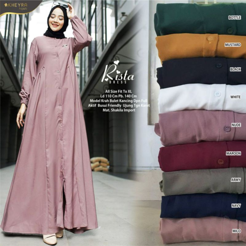 RISTA DRESS Busui ORI KHEYRA | Dress Shakila import