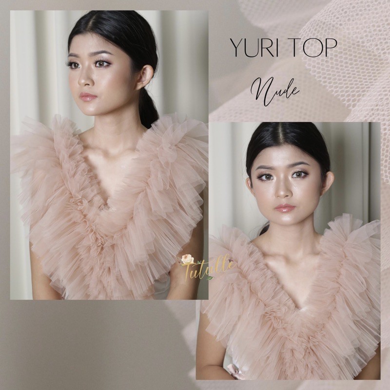 YURI RUFFLE TULLE TOP / RUFFLE TILE / RUFFLE MAKEUP / RUFFLE MUA