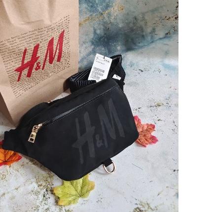 H&M WAISTBAG Velvet ORI / TAS PINGGANG HNM / WAIST BAG HM