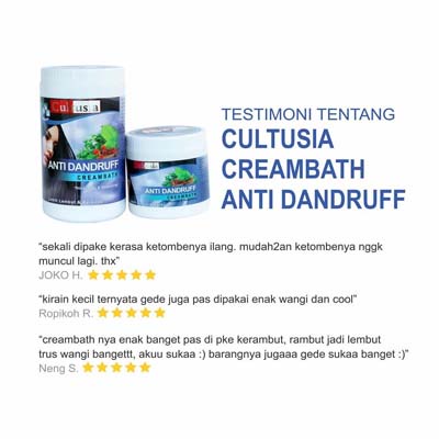 [BPOM] Cultusia Creambath Anti Dandruff 1000ml Creambath Krimbath Rambut