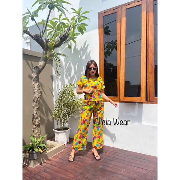 celana wanita panjang set celana panjang celana rumahan set baju tidur