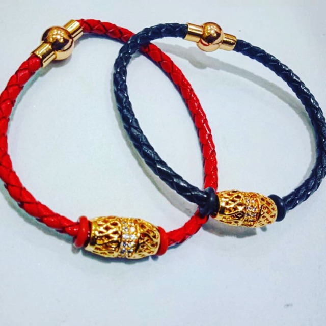 GT 003 gelang tali mainan lapis emas