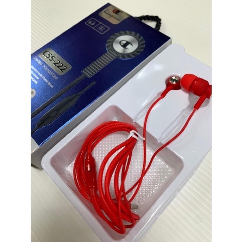 PROMO HANDSFREE CHAMPION CS222 NEW STREO EARPHONE