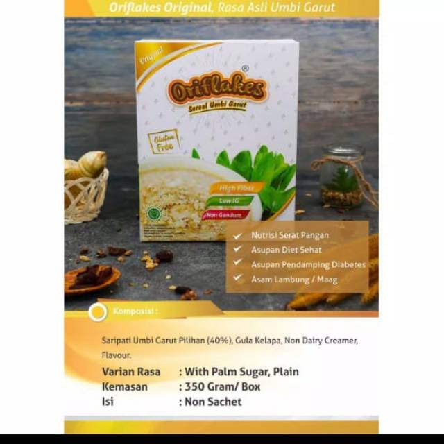 

Oriflakes original 350gr rasa palm sugar dan plain, dan 900gr rasa palm sugar aja