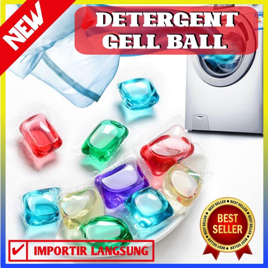 Sabun Ajaib Cair Deterjen Laundry Magic Soap Gel Ball Kapsul Mesin Cuci Detergent Bola Pakaian Baju 