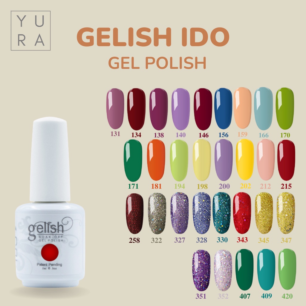 GELISH IDO GIDO Kutek soak Off Gel Nail Polish no 131-420 / Kutek UV LED