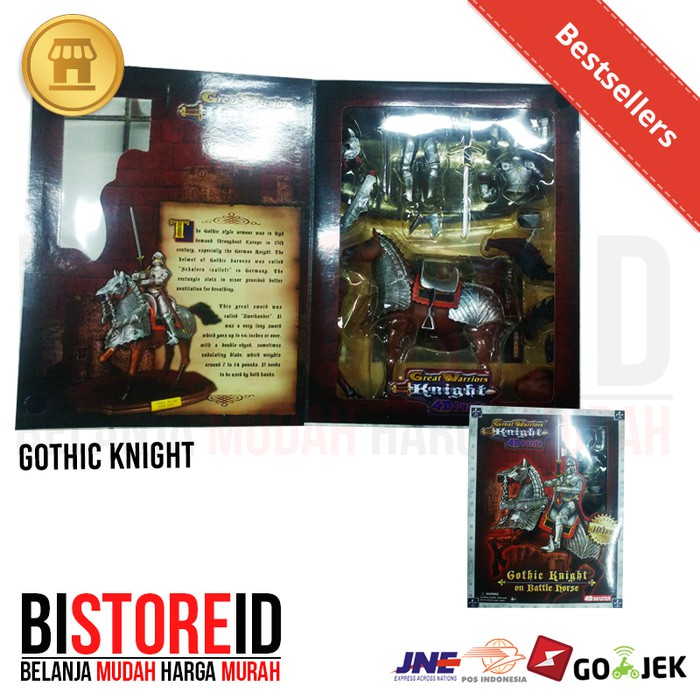 Figur Set Figure Great Warrior Puzzle 4D European Knight with horse