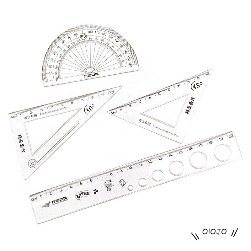 4pcs Penggaris Multifungsi Untuk Menggambar - ol2