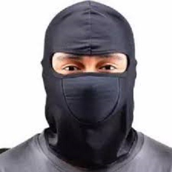 Paket Masker ala Jepang + Masker Ninja + Sarung Tangan Kain Hitam Multifungsi