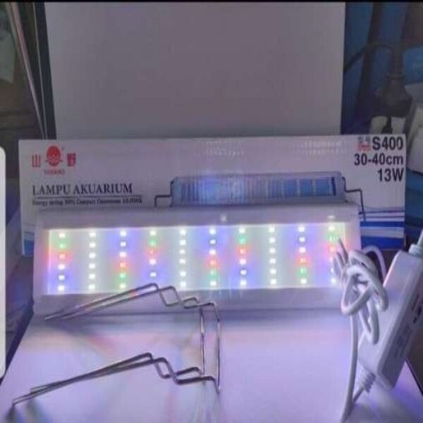 Lampu Yamano S400 S 400 LED Aquarium Atas Akuarium 30-40 cm 40cm Murah