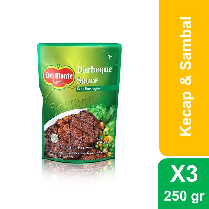 

Delmonte Saus Barbeque Pouch 3 x 250 gr