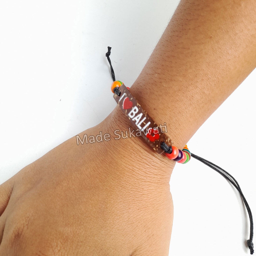 Gelang tali batok i love bali