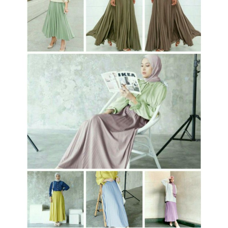 Basic Rok Pleats by Vanilla Hijab
