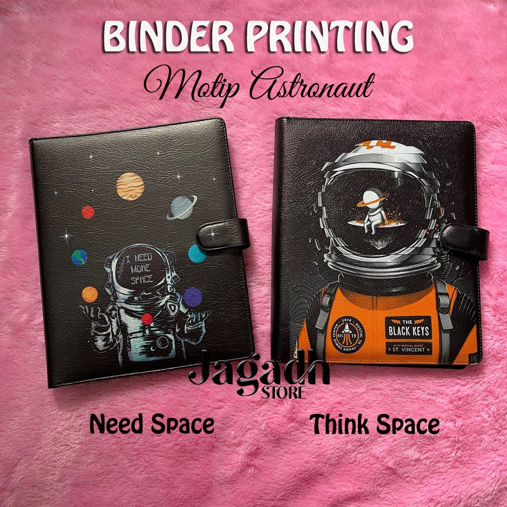 

Binder Printing Astronot Ukuran A5 20ring & B5 26ring