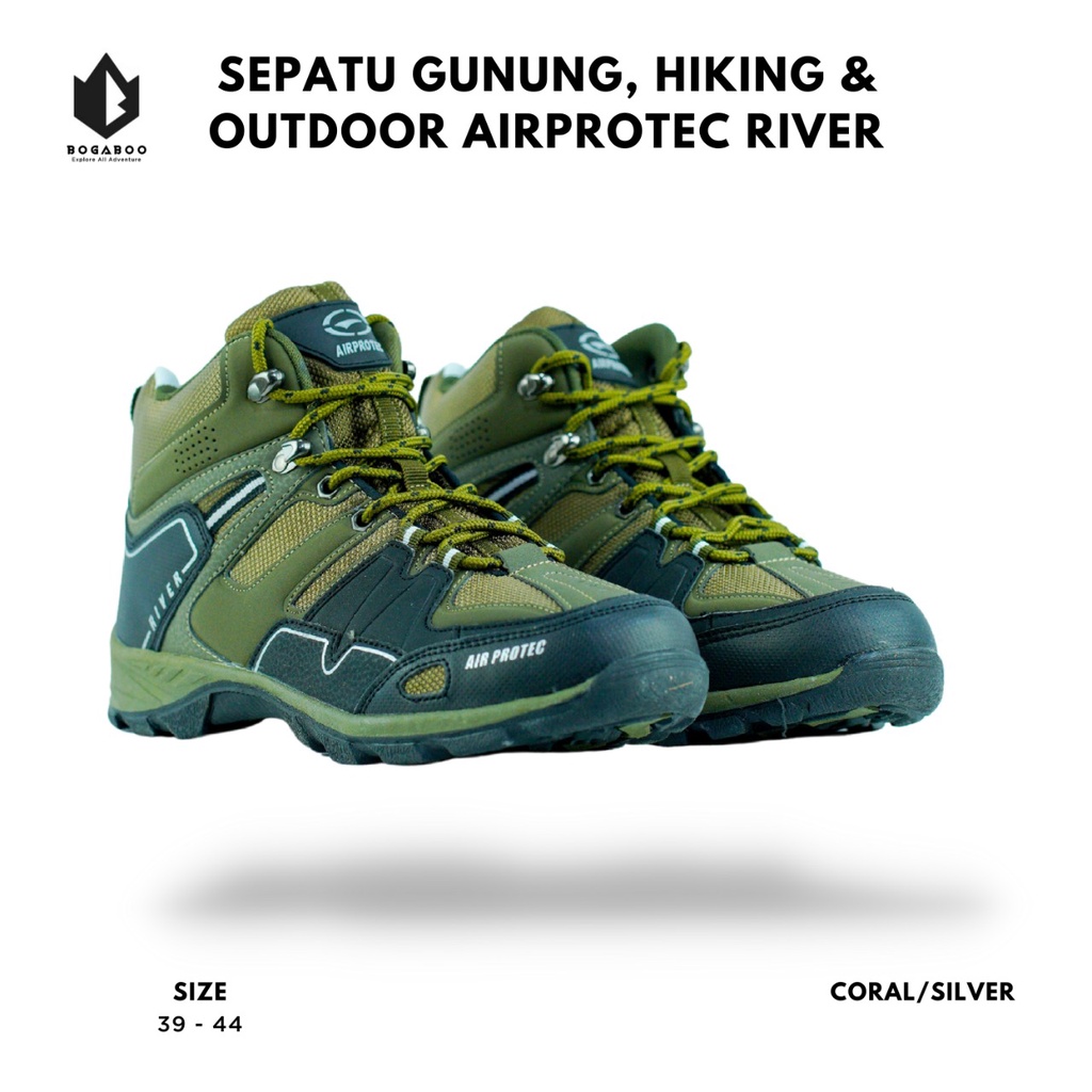 Sepatu Gunung Hiking Air Protec RIVER Waterproof - Sepatu Hiking - Sepatu Outdoor - Sepatu Naik Gunung Pria Wanita