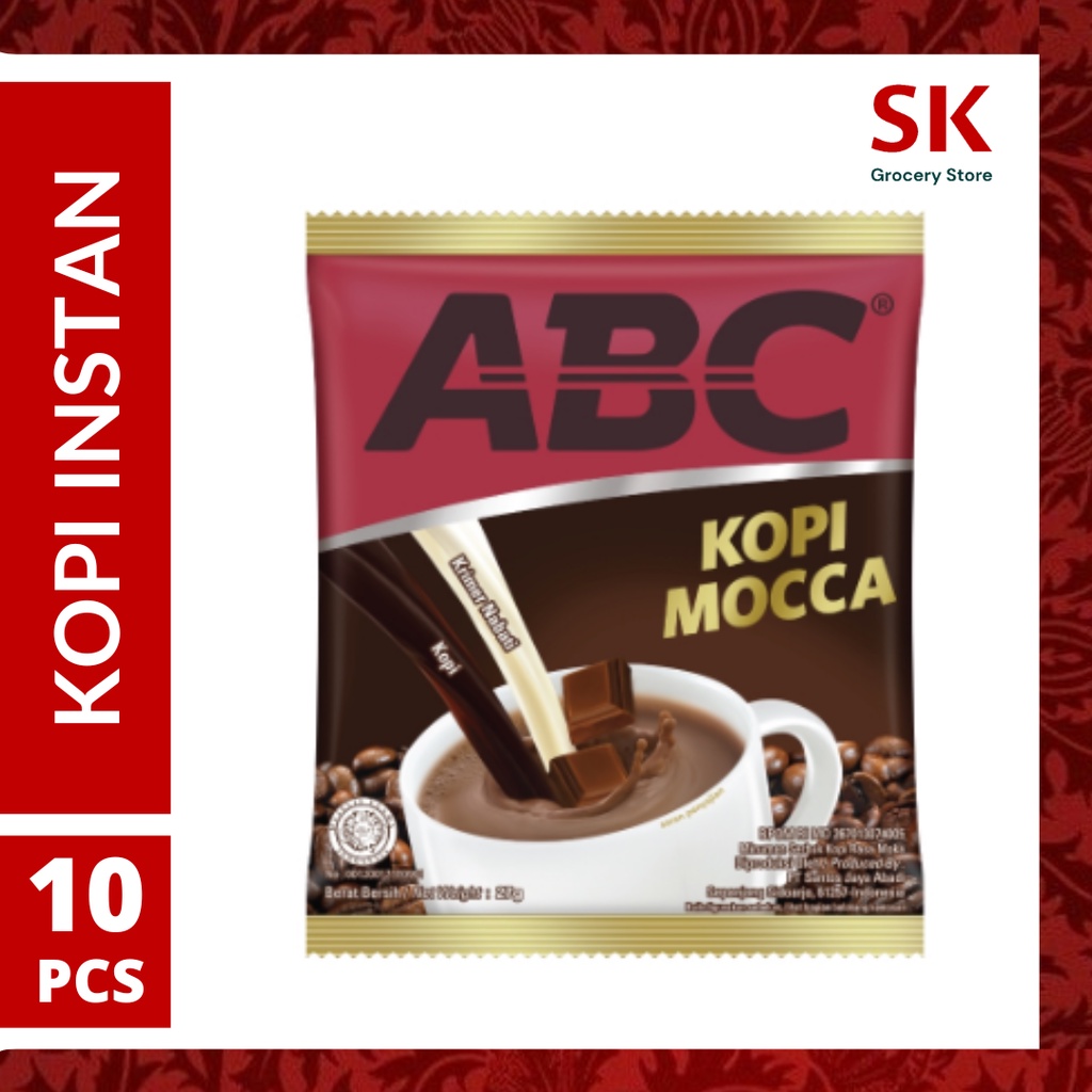 

[Harga Grosir] Kopi ABC Mocca Instan/Kopi ABC Moka 27gr x 10pcs (1 Renteng)