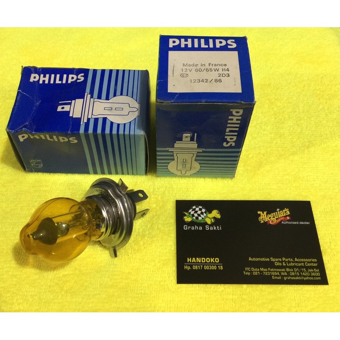 Bohlam Philips H4 Kondom Kuning France