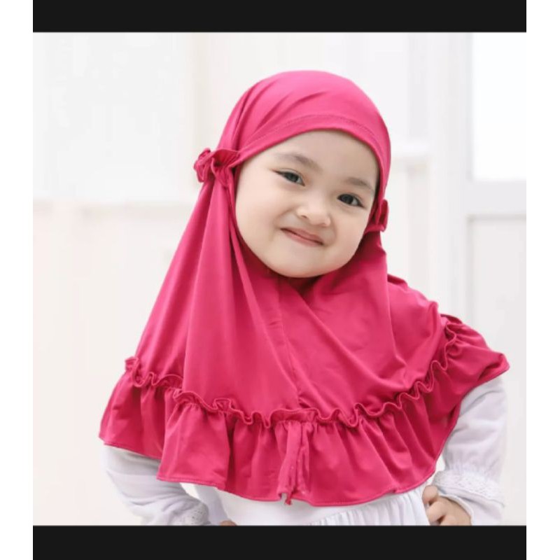 (TERLARIS) Jilbab Carla Anak Bayi Usia 0 - 3 Tahun |Hijab Tk Baby Perempuan Newborn Lucu 6 Sampai 1 Thn |Kerudung Sekolah Lembut Sd  Terbaru 2 – 12 Bln Premium