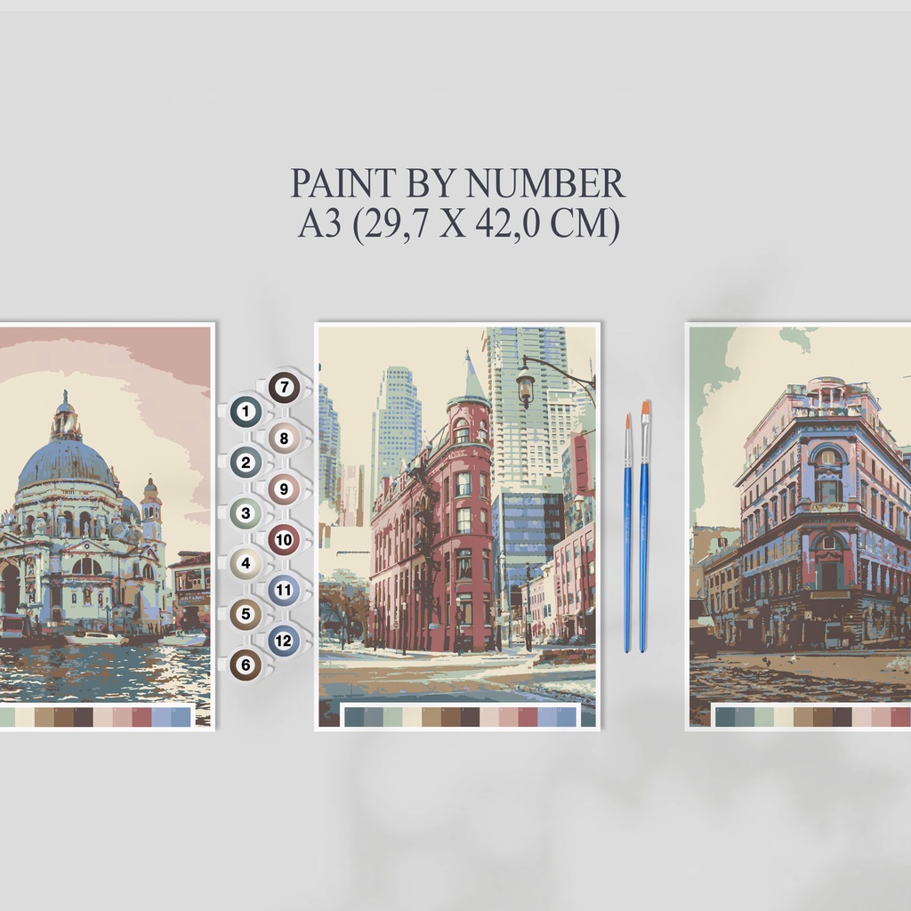 

Paint By Number Kit A3, Building