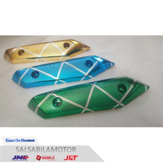 "VARIASI AKSESORIS SPAREPART" - Cover Knalpot Chrome BeatFI Chrome/ Tutup Knalpot Chrome Beat / Peli