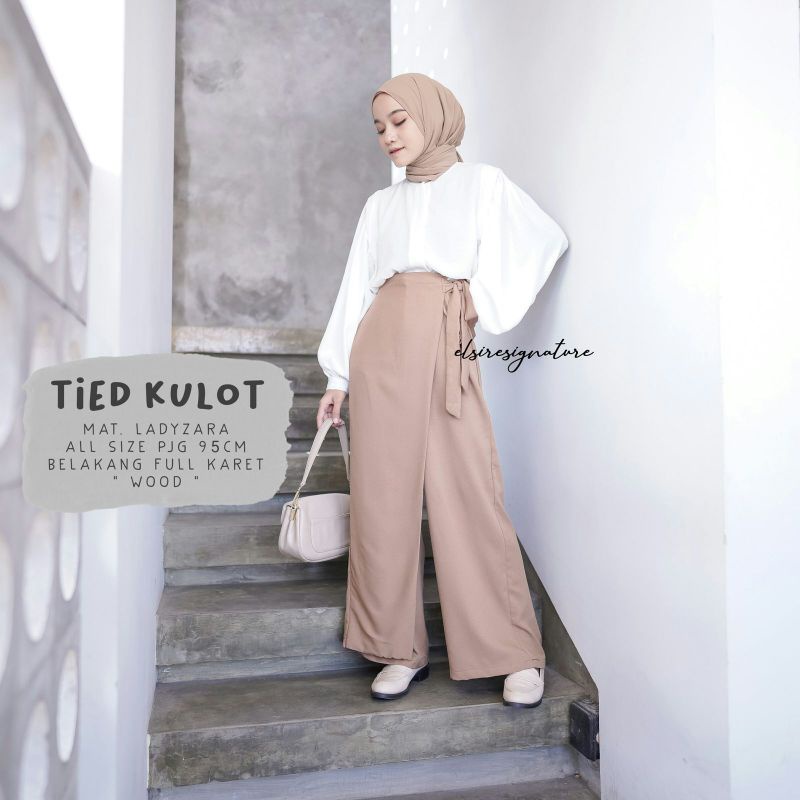 TIED KULOT PREMIUM CELANA KULOT WANITA - CULOTTE LILIT - ROK CULLOTE - CELANA ROK WANITA ROK LILIT | OUTFIT REMAJA OOTD KEKINIAN