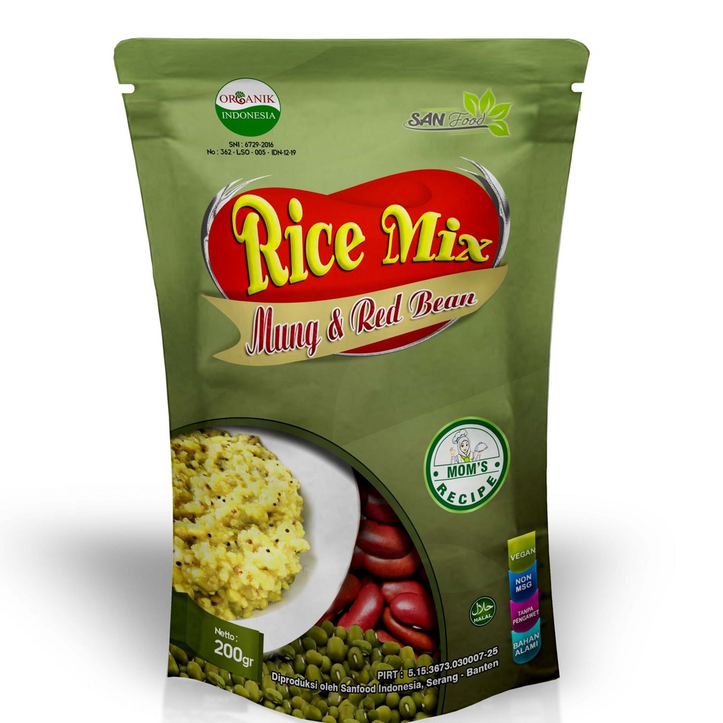 San Food Organic Rice Mix 200g Halal
