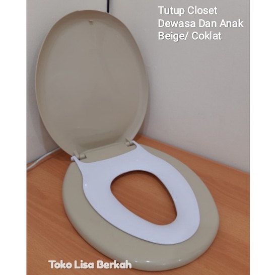 Tutup Closet Duduk Biege / Coklat Model Toto Dewasa Dan Anak All Type