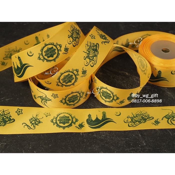 

Pita Idul Fitri -GrossGrain-Kuning Tua- B;Lebar 3.8cm ;Panjang 20yard