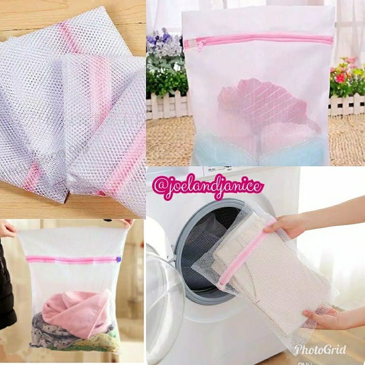 Laundry Bag Jaring Zipper Mesin Cuci