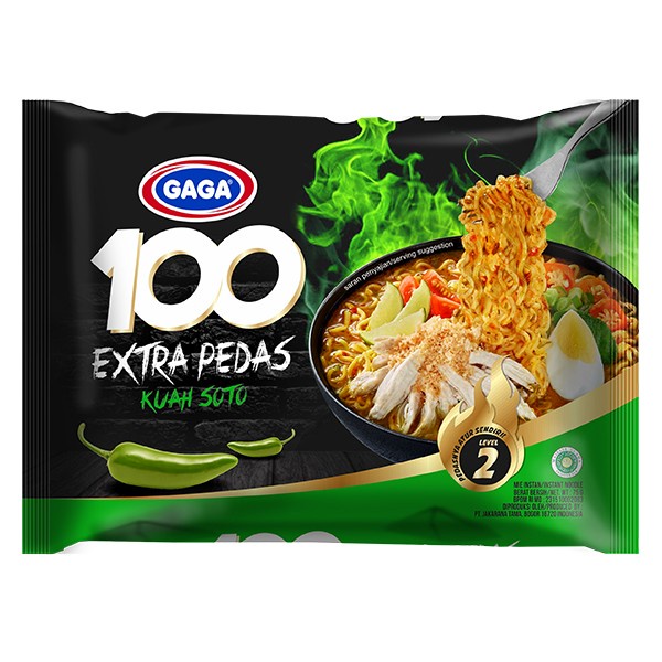 

Ss5Gg Gaga 100 Extra Pedas Kuah Soto 75 G Ff045