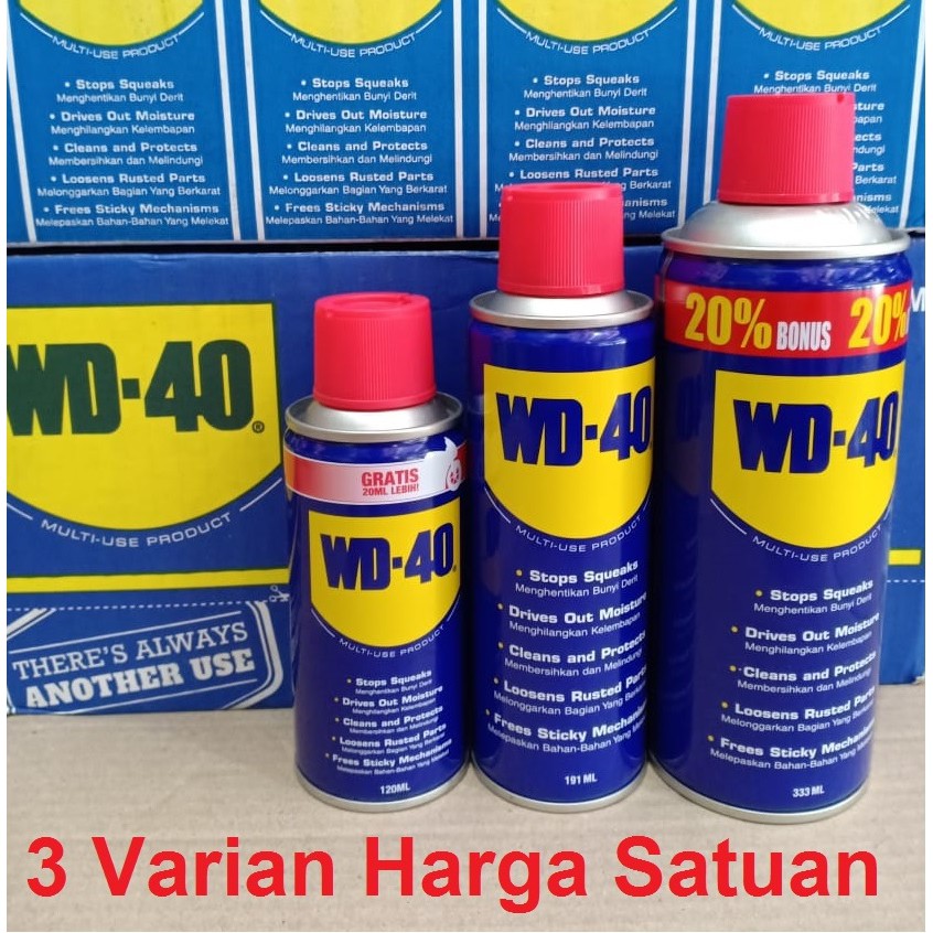 WD40 WD 40 Pelumas dan Anti Karat WD-40 Ukuran 120 ml - 191ml - 333 ml (silakan pilih di varian ya)