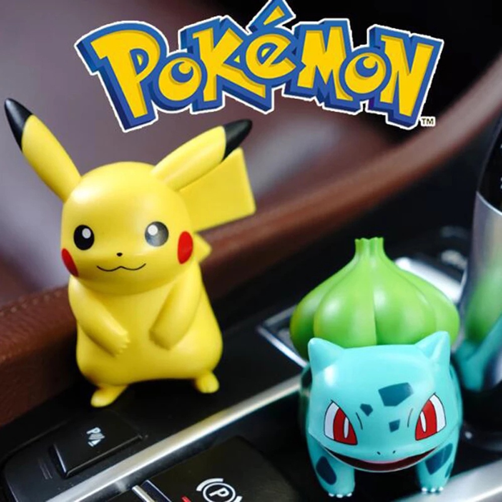 Needway  Kids Pikachu Figures Cartoon Psyduck Figures Pokemon Figures Birthday Gift Charmander Squirtle Purin Anime Model Figures Dolls