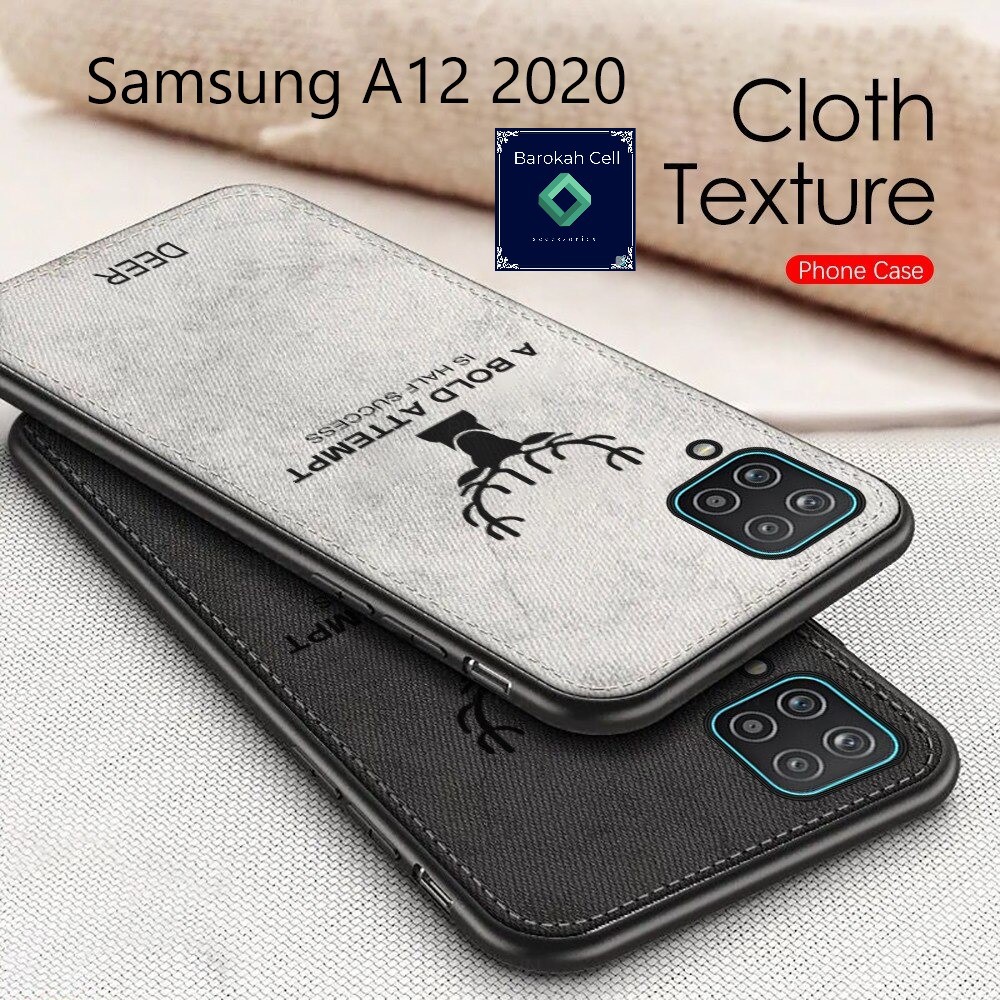 Case Samsung A12 2020 Motif Jeans Original DEER - PROMO CASE