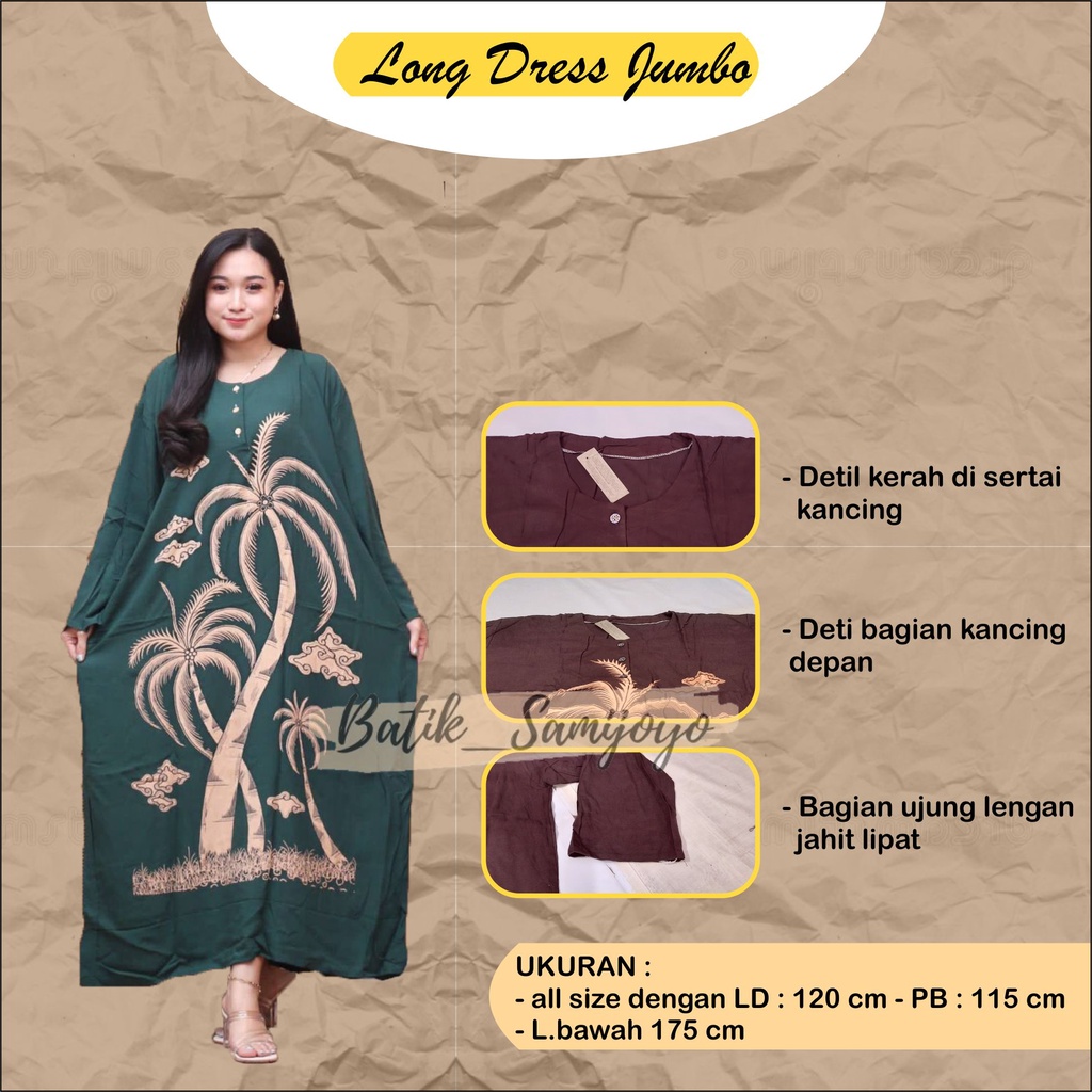 Daster Jumbo Longdress Ld 120 130 Kekinian Lengan Panjang Busui Kancing Depan Size XXL XXXL Terbaru 2021 2022 Longdres Wanita Murah Motif Baju Daster Ibu Ibu Hamil