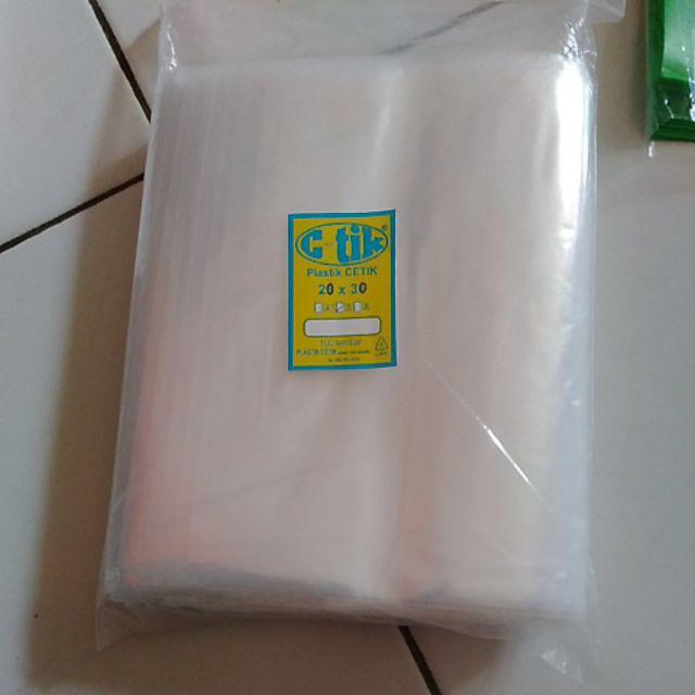 20x30 Plastik Klip Polos (tanpa Handle)