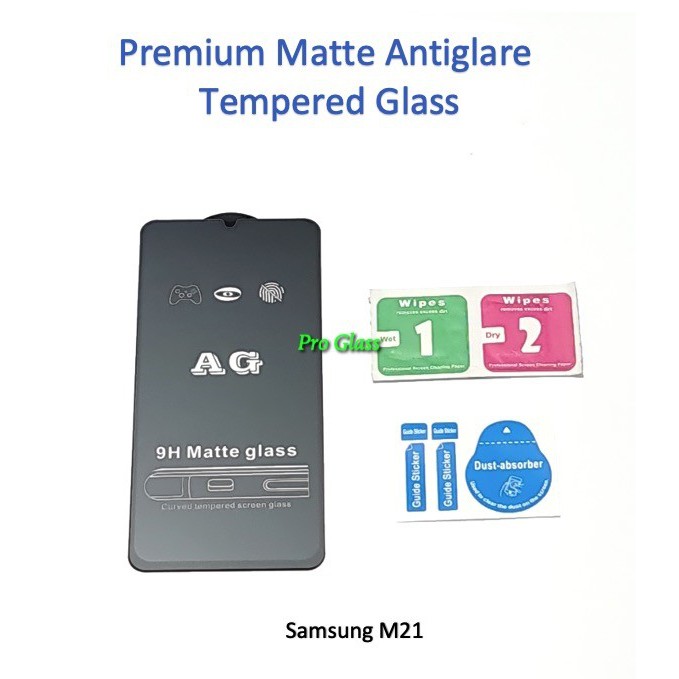 Samsung M02 / M21 / M51 FULL COVER ANTI GLARE / DOFF Premium Tempered Glass