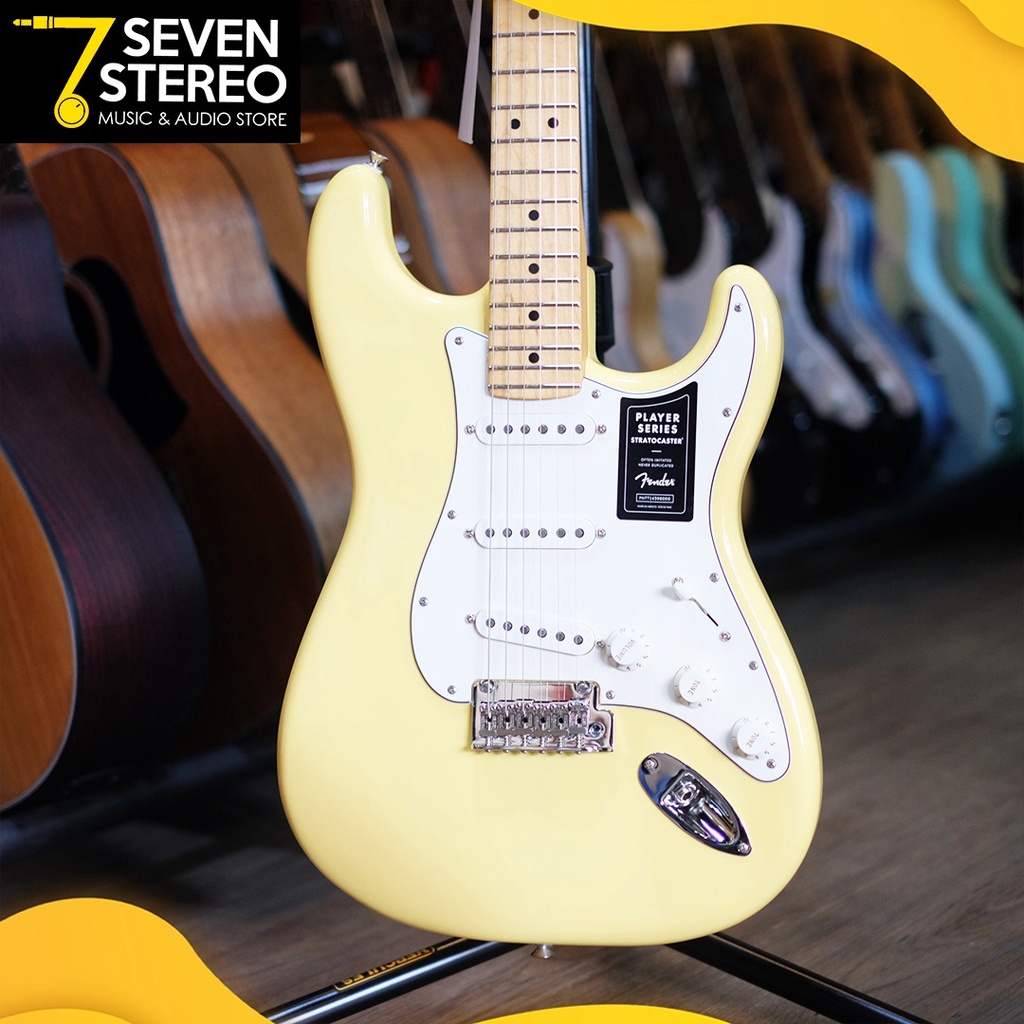 FENDER PLAYER STRATOCASTER STRAT MAPLE NECK BUTTERCREAM