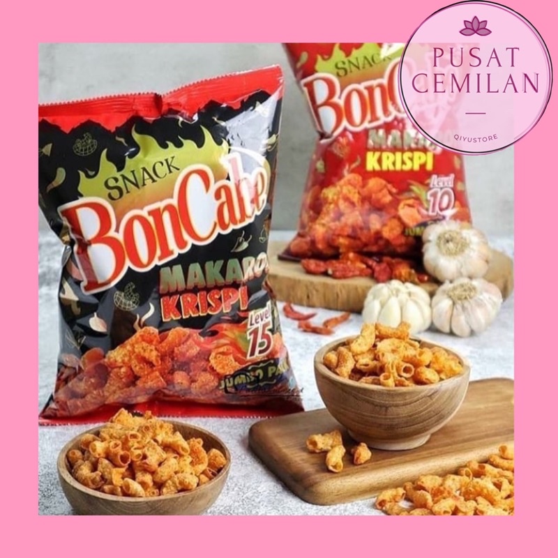 

Makaroni Boncabe Level 15 & Level 10 & Keju Pedas Nacho Cheese - Makaroni Murah Krispy Jumbo 150gr