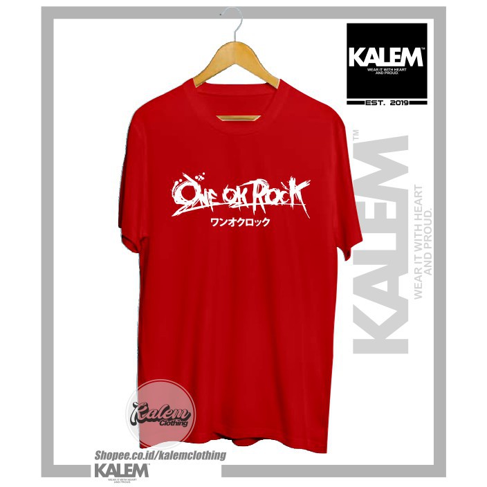 Kaos Baju Band One Ok Rock Font Kanji Kaos Distro Musik - KALEMCLOTHING -Mawar