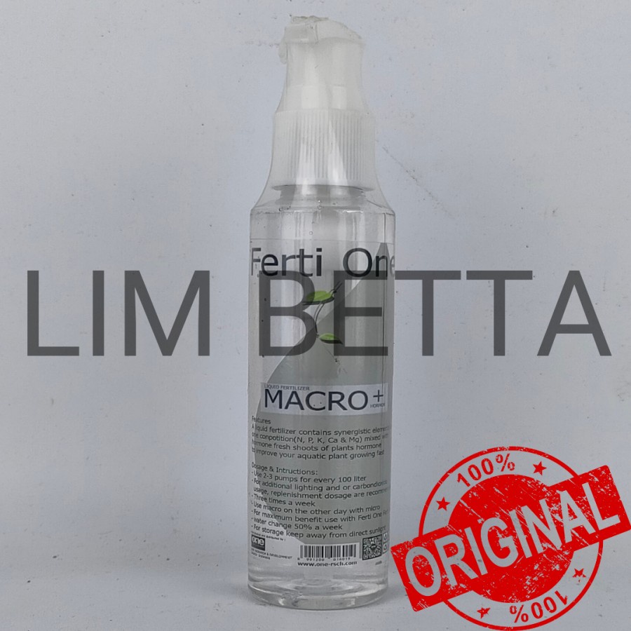 (BENING) FERTI ONE MACRO 100 ML / PUPUK CAIR AQUARIUM AQUASCAPE