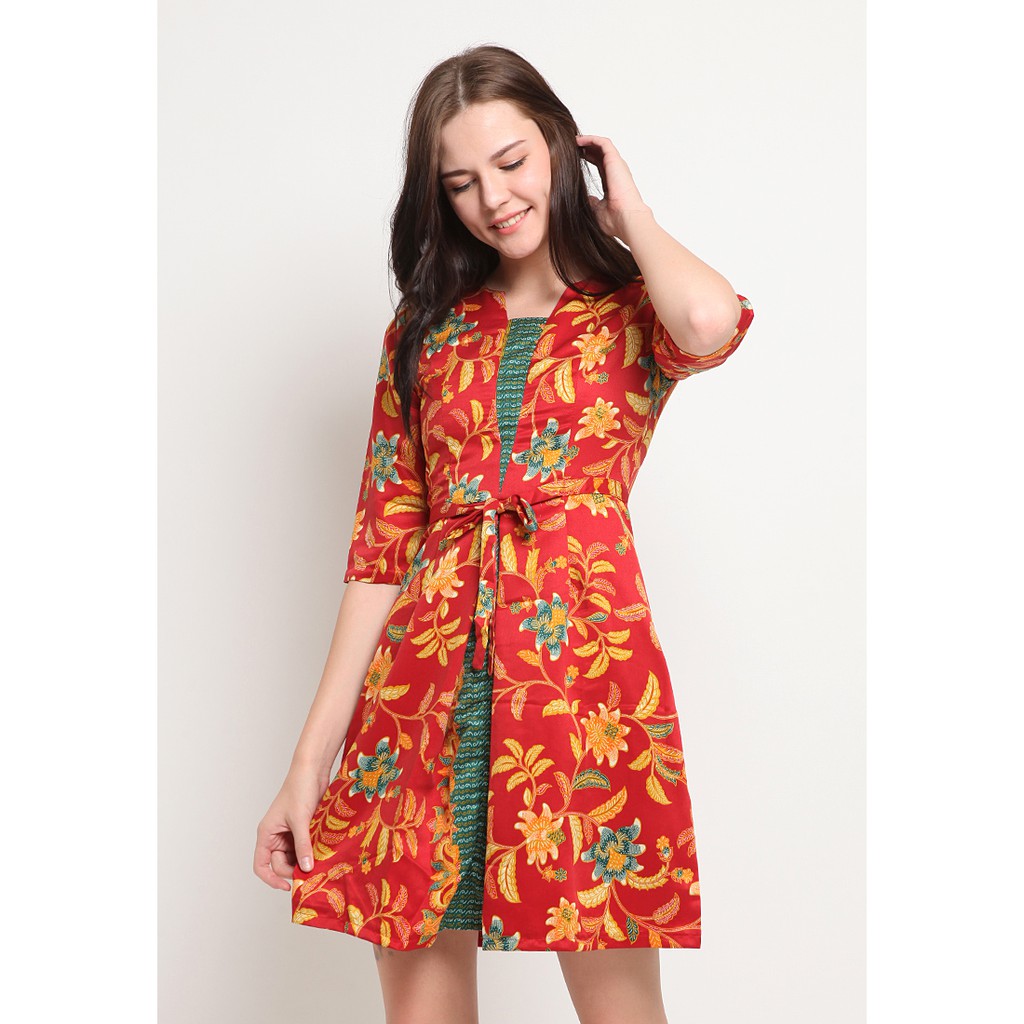 Arjuna Weda Dress Wanita Batik Amarilis