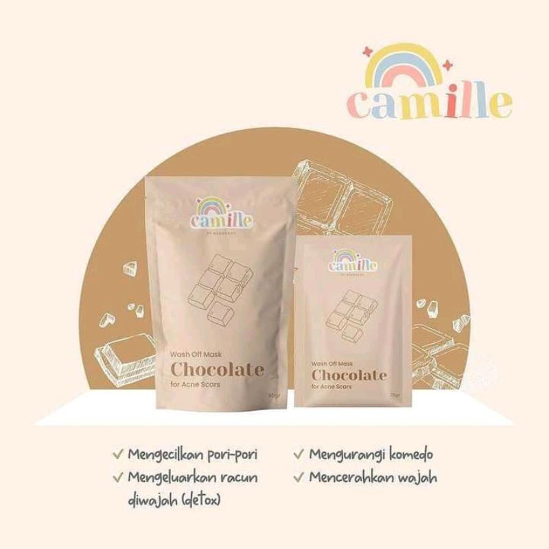 [BPOM] ORIGINAL CAMILLE BEAUTYMASK | MASKER DAISY ORGANIC MASKER WAJAH ORGANIK READYSTOK-CAMILLE Chocolate