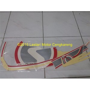 Stiker/Stripping/Lis body Scoopy FI Merah