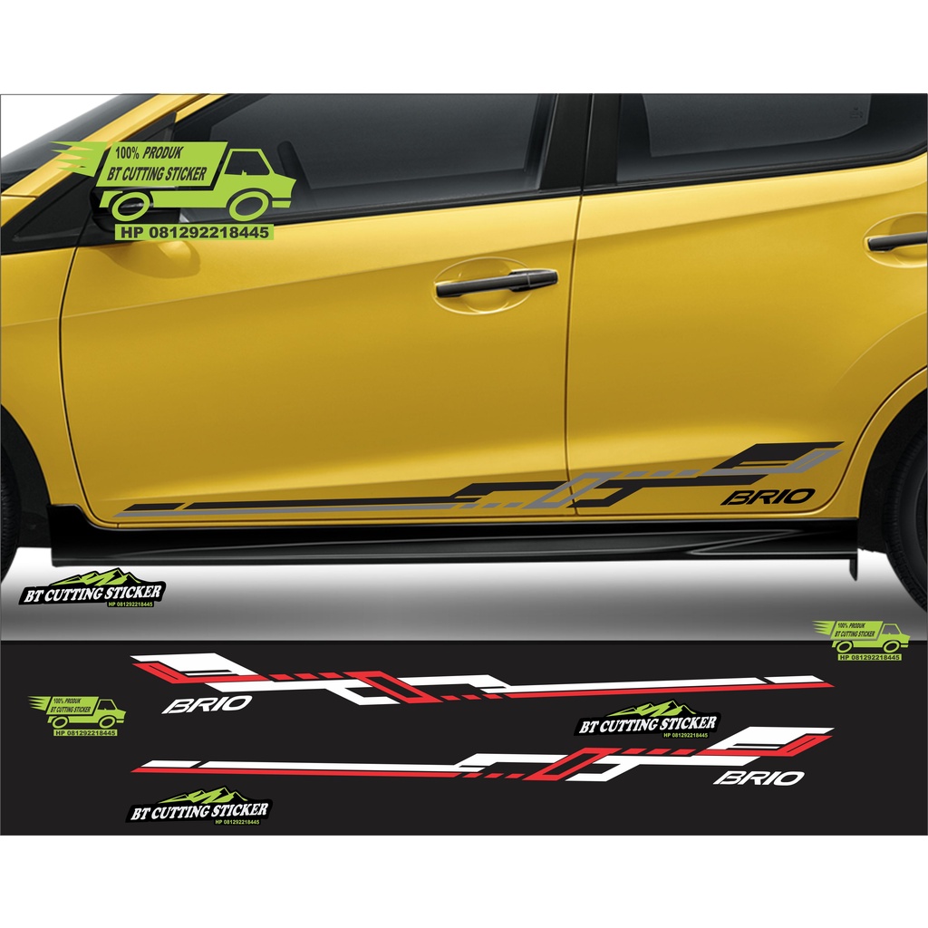 sticker mobil brio stiker brio sticker honda brio sticker mobil brio