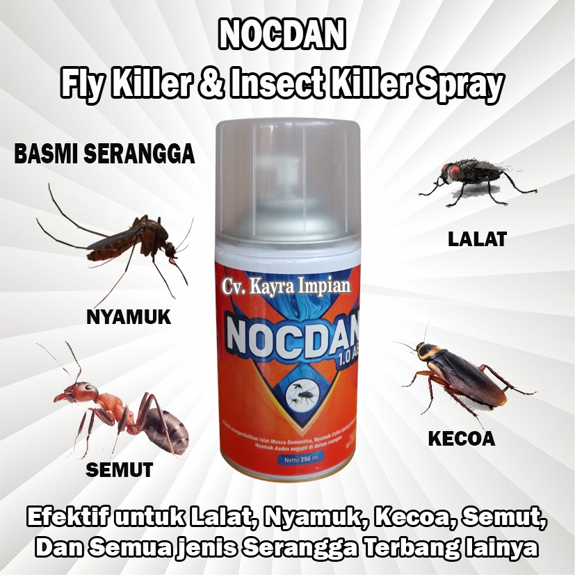 NOCDAN Obat Nyamuk Lalat Kecoa Semut dan Serangga Paling Ampuh Asli