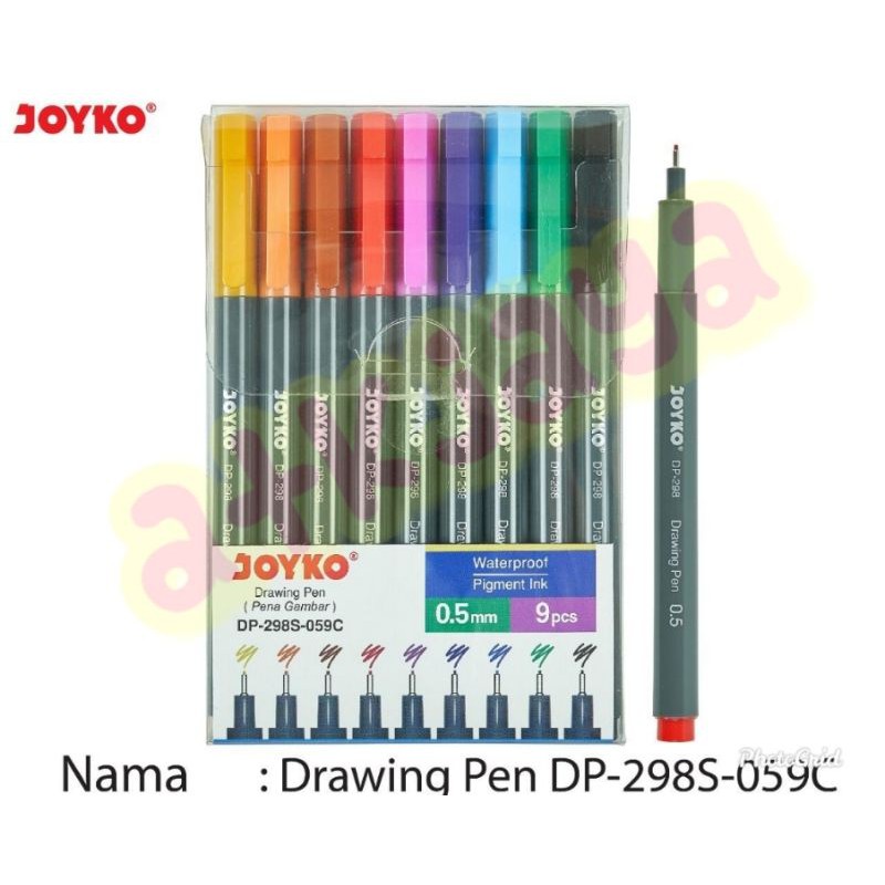 

Drawing Pen Set Warna Joyko 0.5 mm
