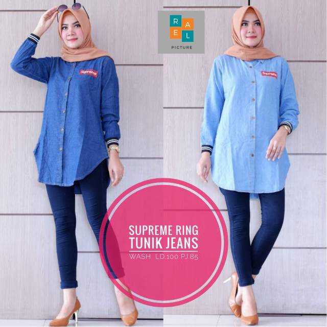 SUPREME RING TUNIK JEANS