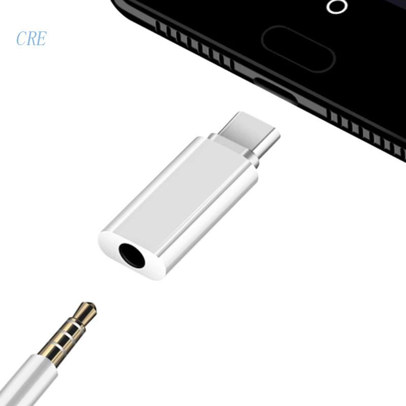 Cre Kabel Adapter Audio Digital Tipe-C Ke Jack 3.5mm