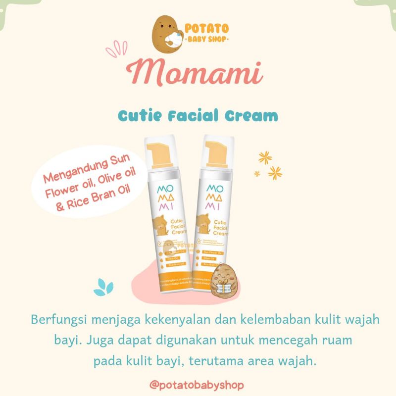 Momami Cutie Facial Cream / Krim Wajah Bayi