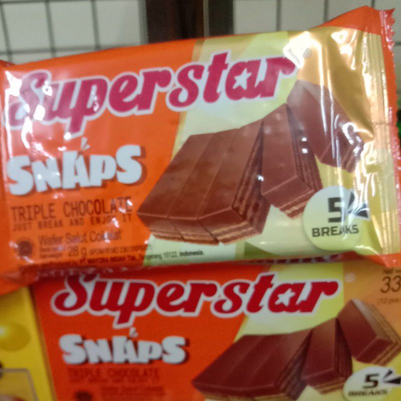 

superstar snap triple coklat 28gr